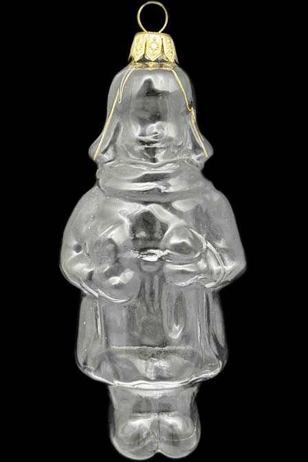 Стеклянная елочная игрушка Заготовка Мальчик зимой 12,5 см 161516900